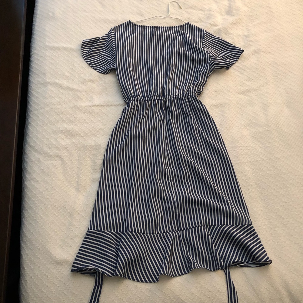 Naïf Nautical blue and white striped faux splice dress - Picture 7 of 7